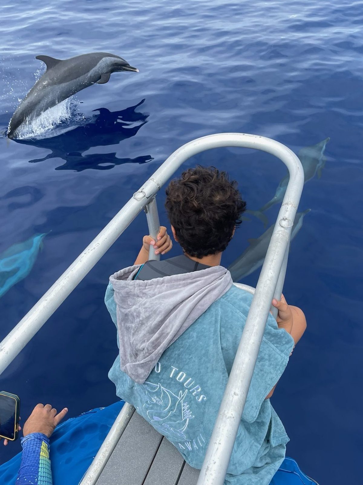 Ocean Eco Tours Poncho in Blue