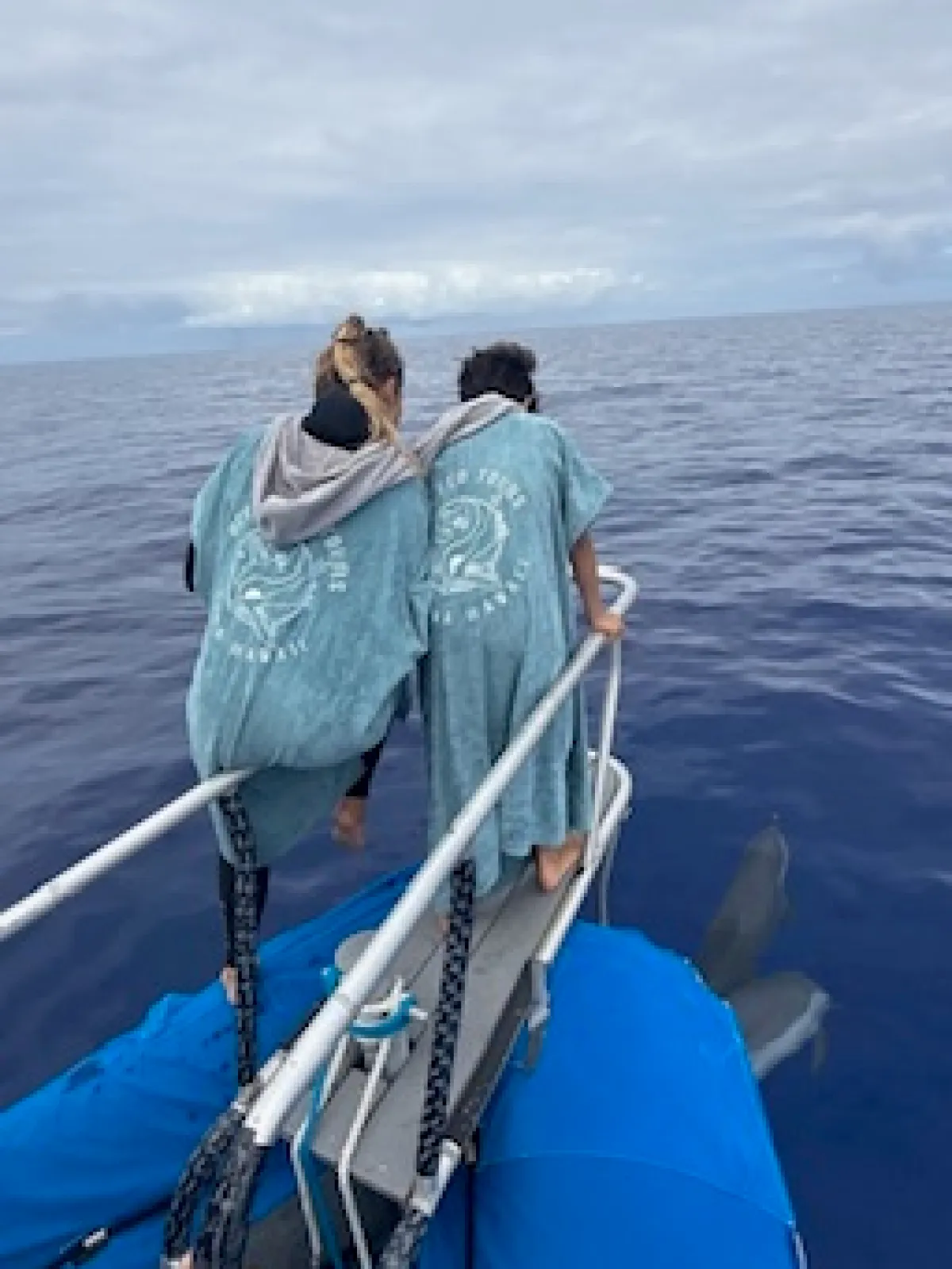 Ocean Eco Tours Poncho in Blue